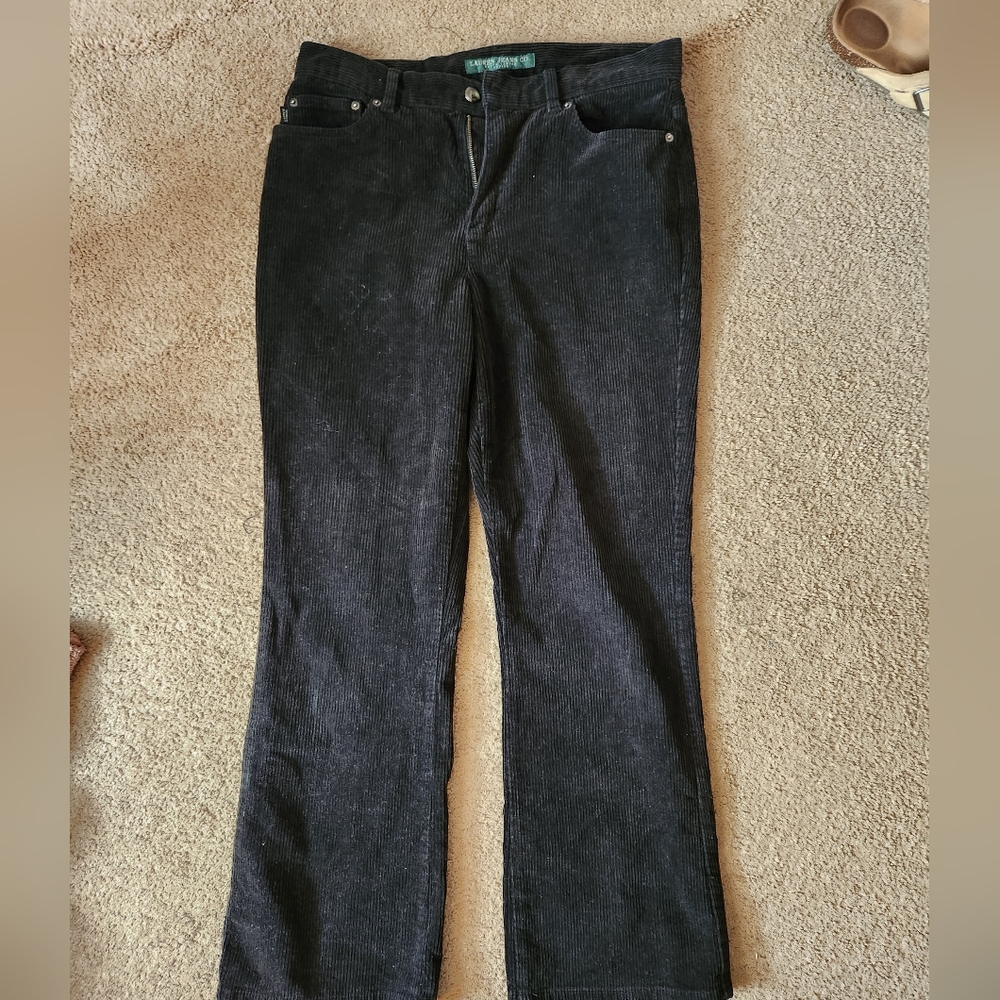 Ralph Lauren Black Corduroy Pants